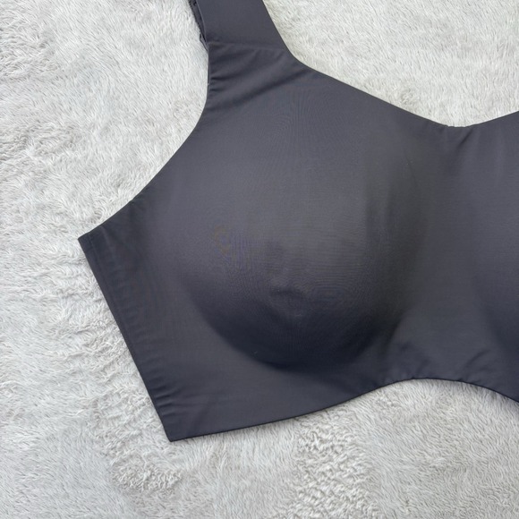 Knix Womens Sports Bra 7 Gray Wireless Lined Comfort HIBRA101 Active Workout Gym - Picture 2 of 13